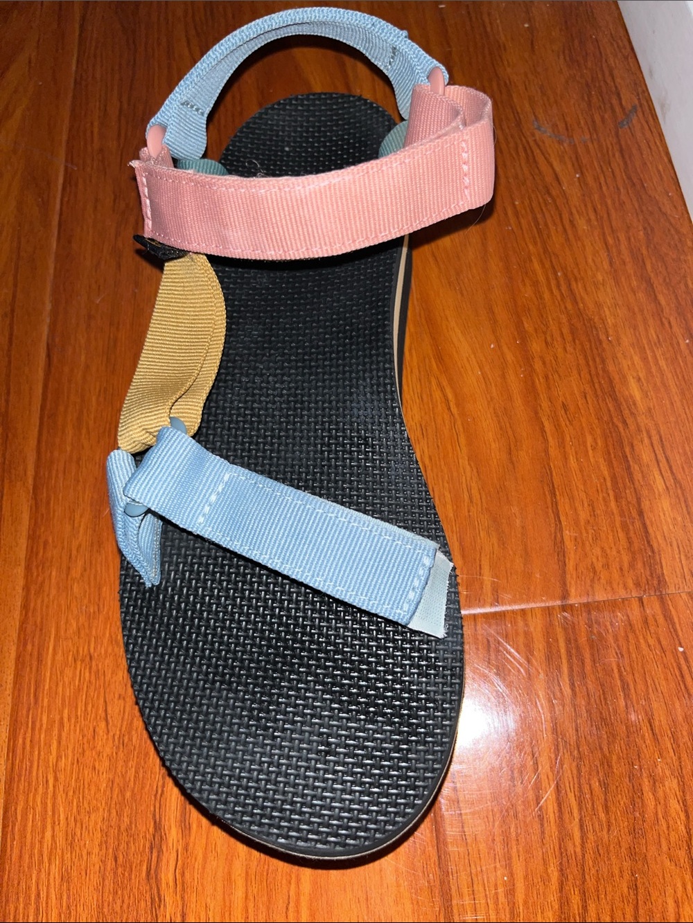 Teva women Multi-Color Pastel Strap Platform Sandals